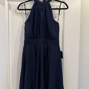 Soieblu Midnight Blue Backless Dress